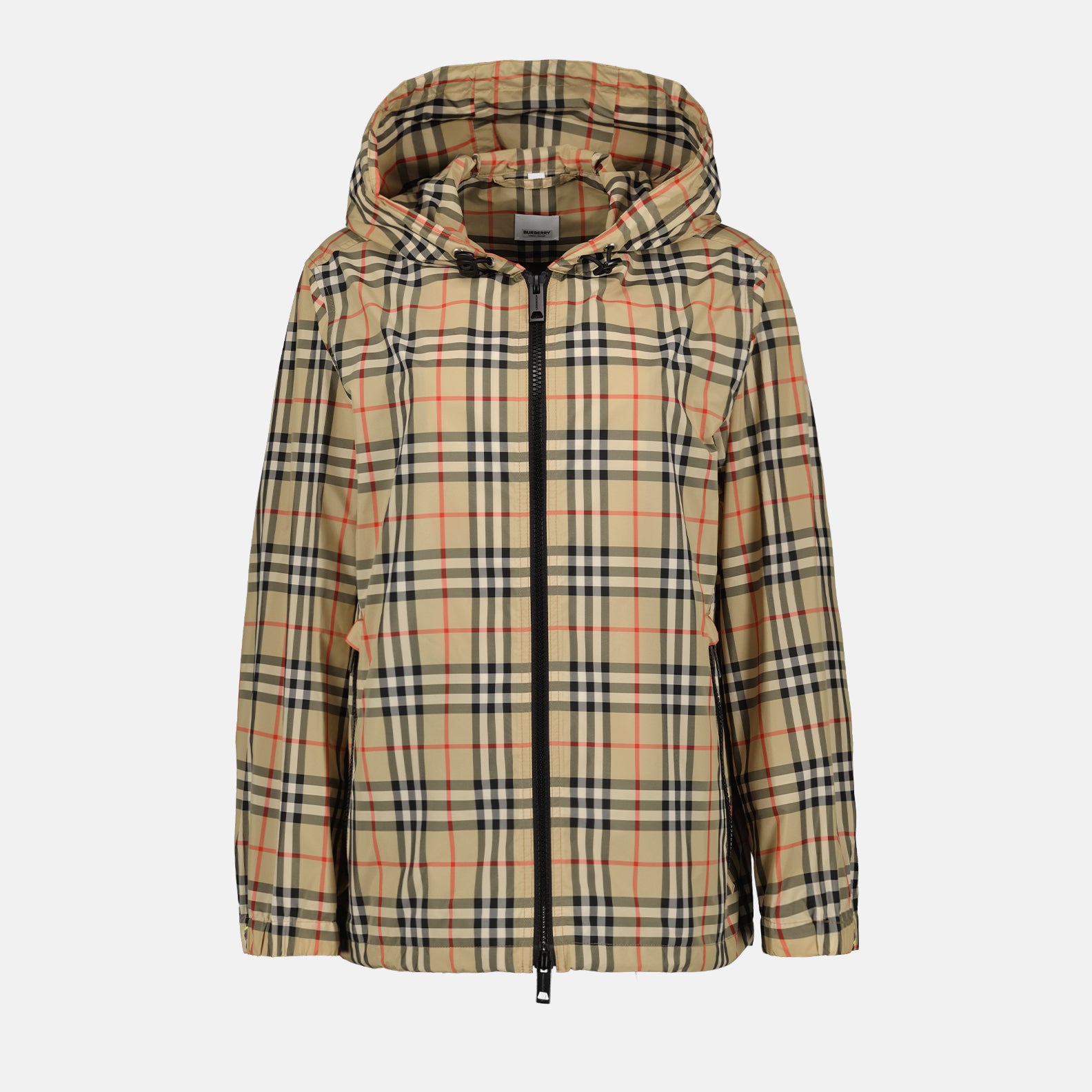 Jaquetas Parka de Xadrez Burberry Bege Femme