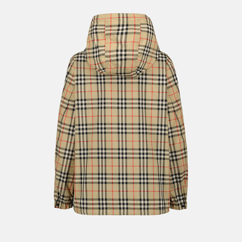 Jaquetas Parka de Xadrez Burberry Bege Femme