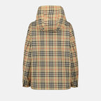 Jaquetas Parka de Xadrez Burberry Bege Femme