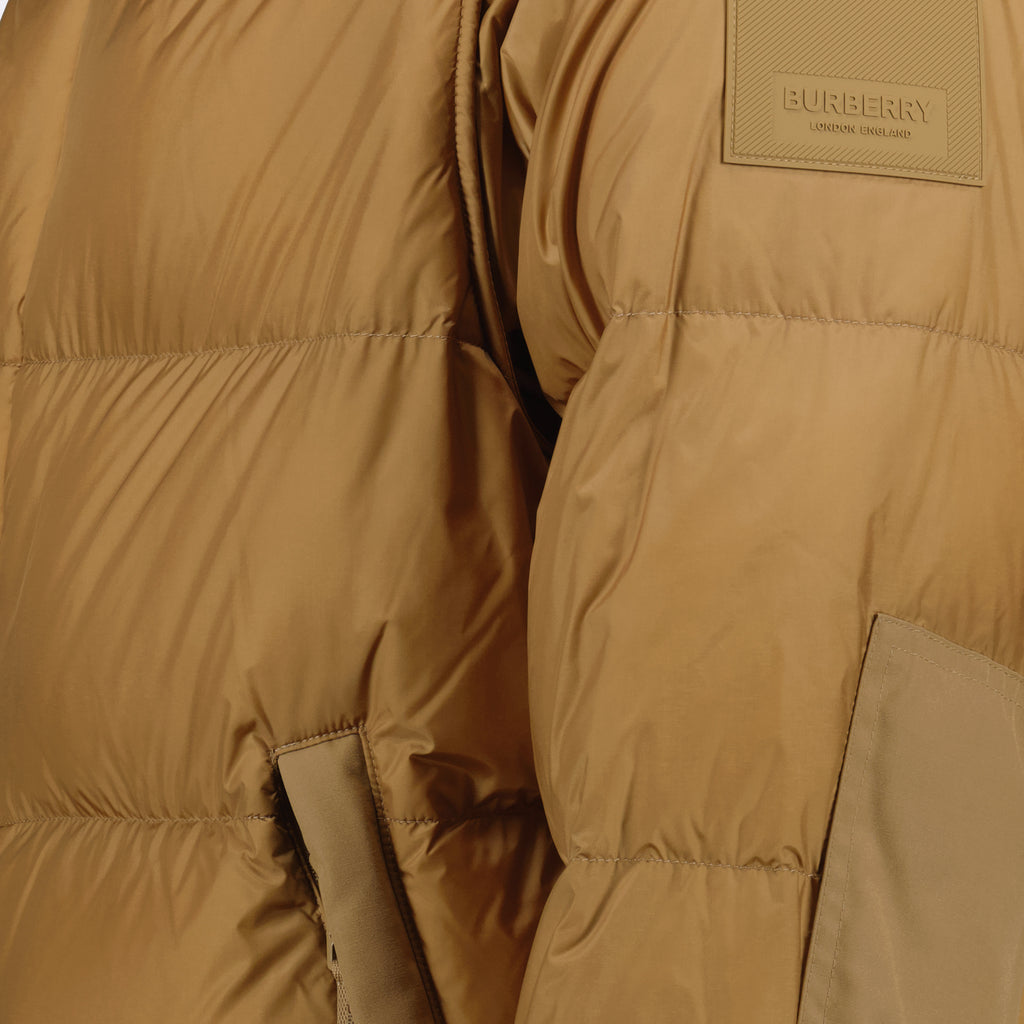 코트 탈부착 가능한 소매가 있는 패딩 재킷 Burberry 갈색 Homme