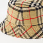 Gorras, sombreros y gorros Gorro de Cubo a Rayas Burberry Beige Unisexo
