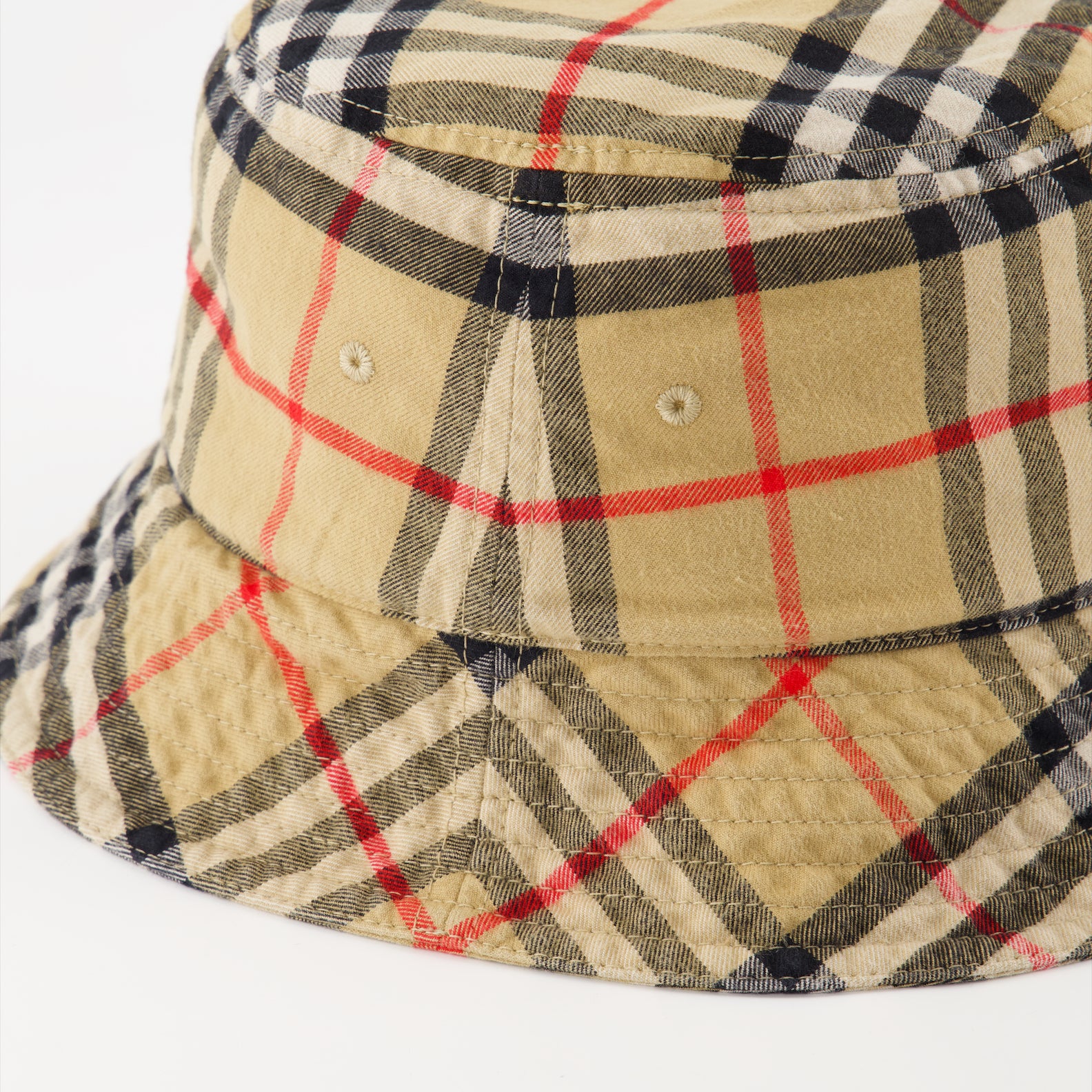Chapéus, bonés e gorros Chapéu Bucket Carregado Burberry Bege Unissex