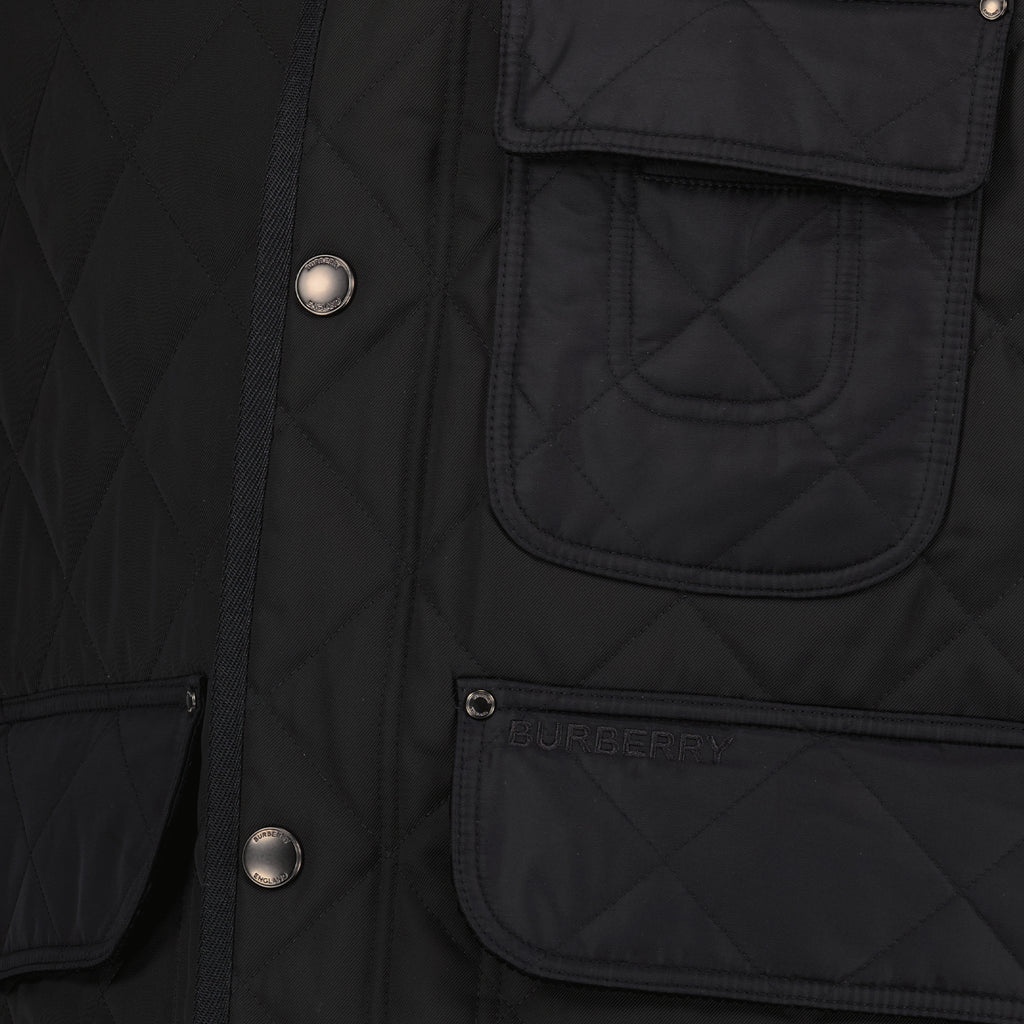 Vestes Veste sans manches matelassée Burberry Noir Homme