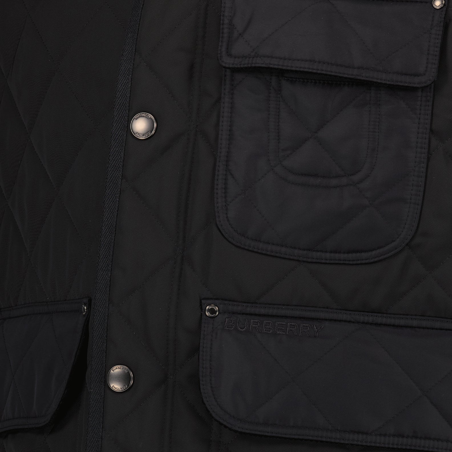 Vestes Veste sans manches matelassée Burberry Noir Homme