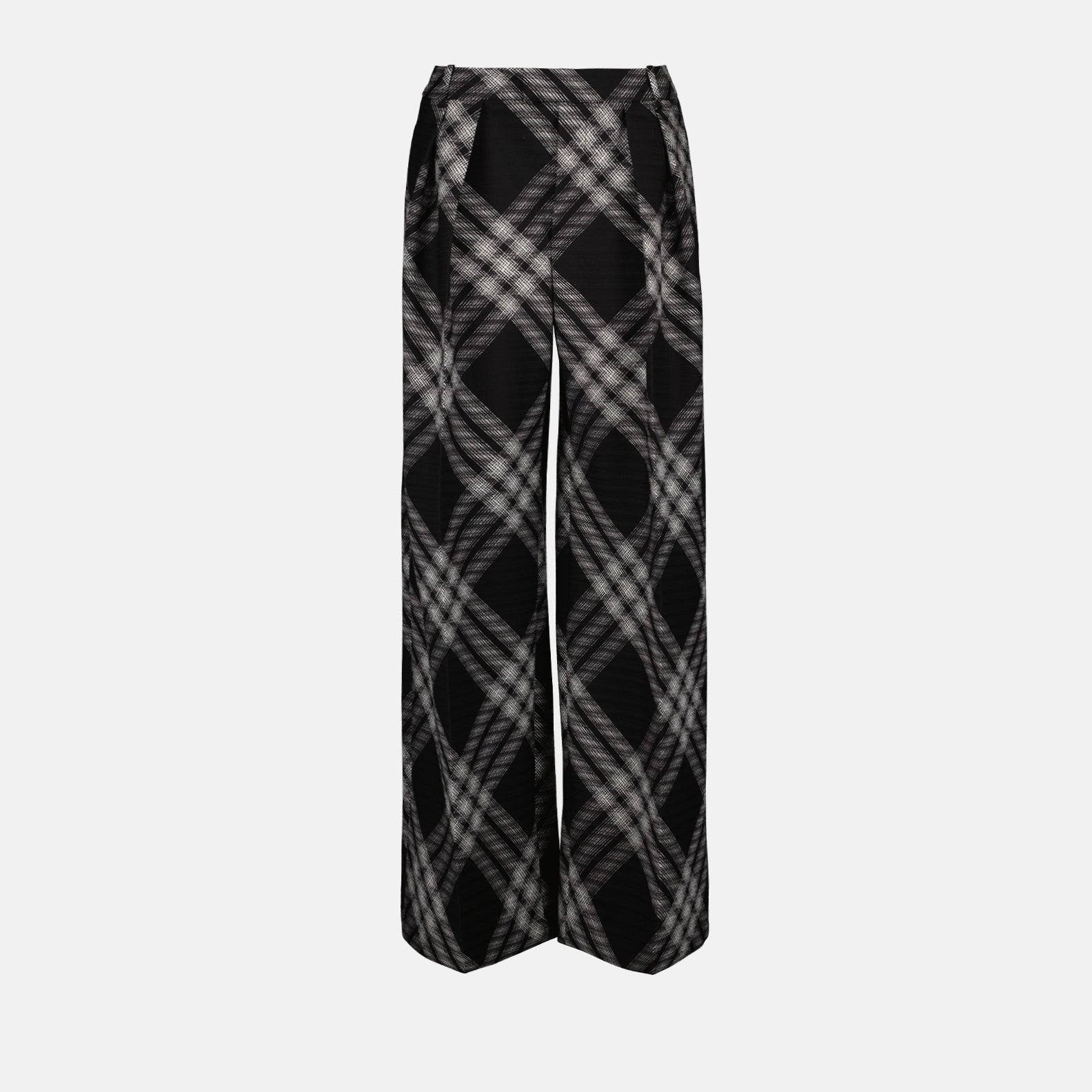 Pants Checked Pants Burberry Black Women