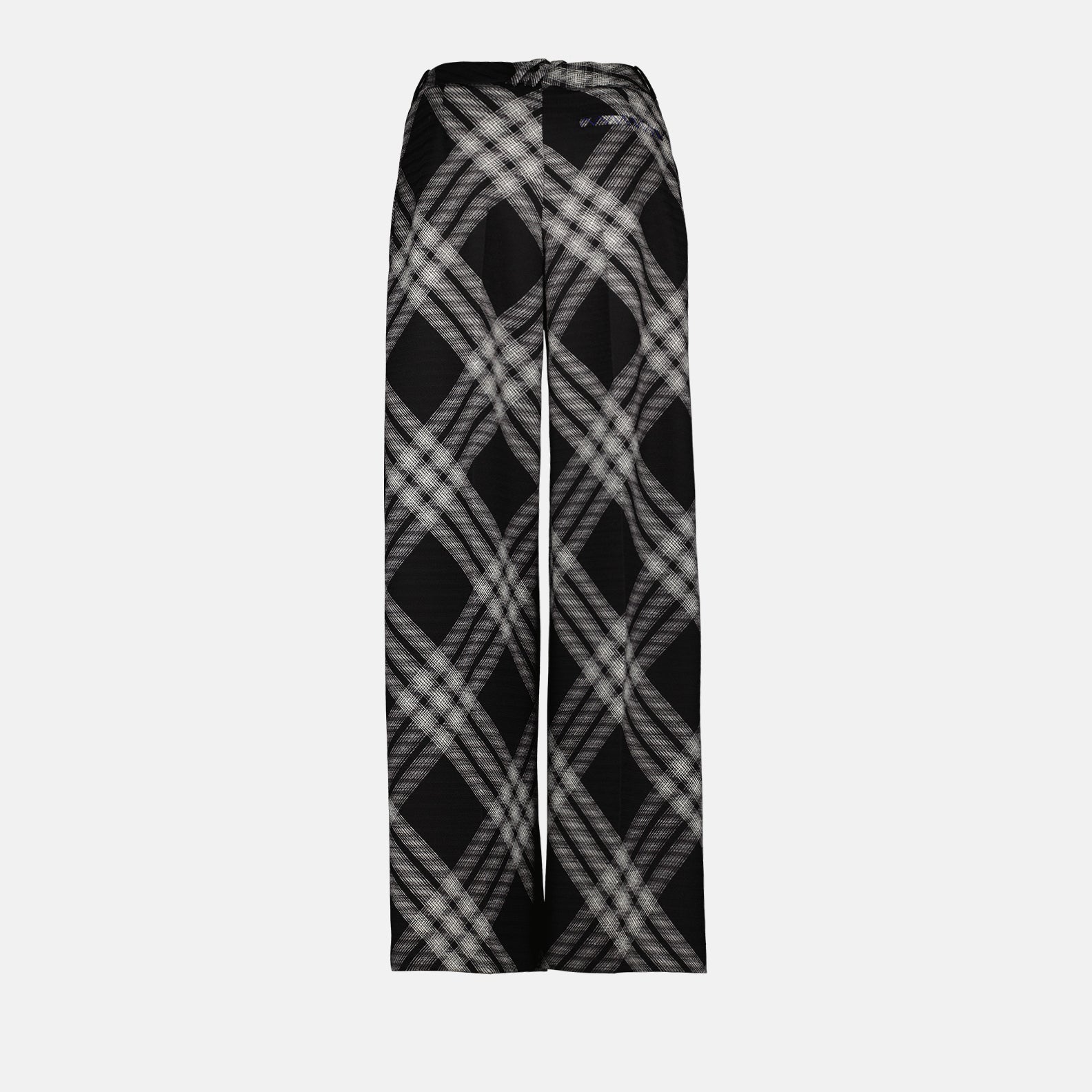 Pants Checked Pants Burberry Black Women