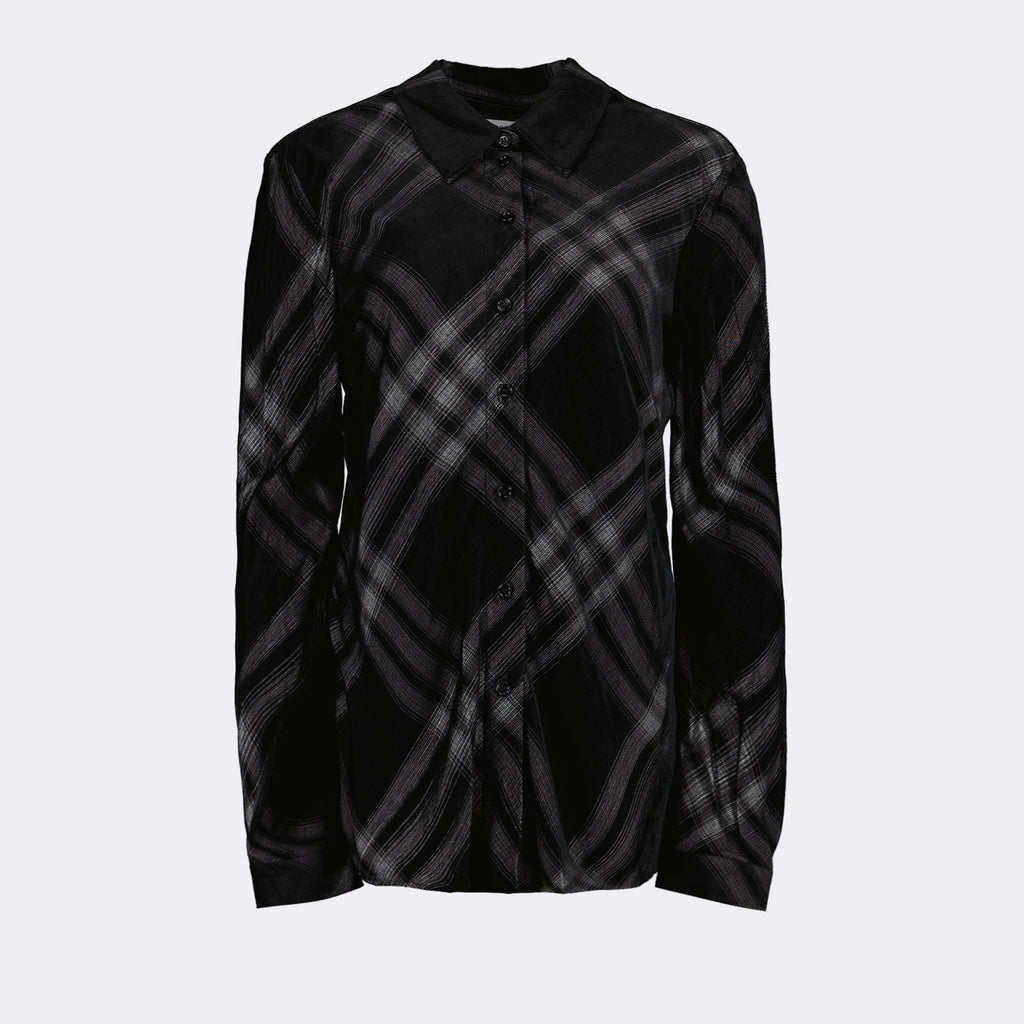 Camisas Chemise à carreaux Burberry Negro Femme