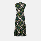 Vestidos Vestido de Lã às Riscas Burberry Verde Femme