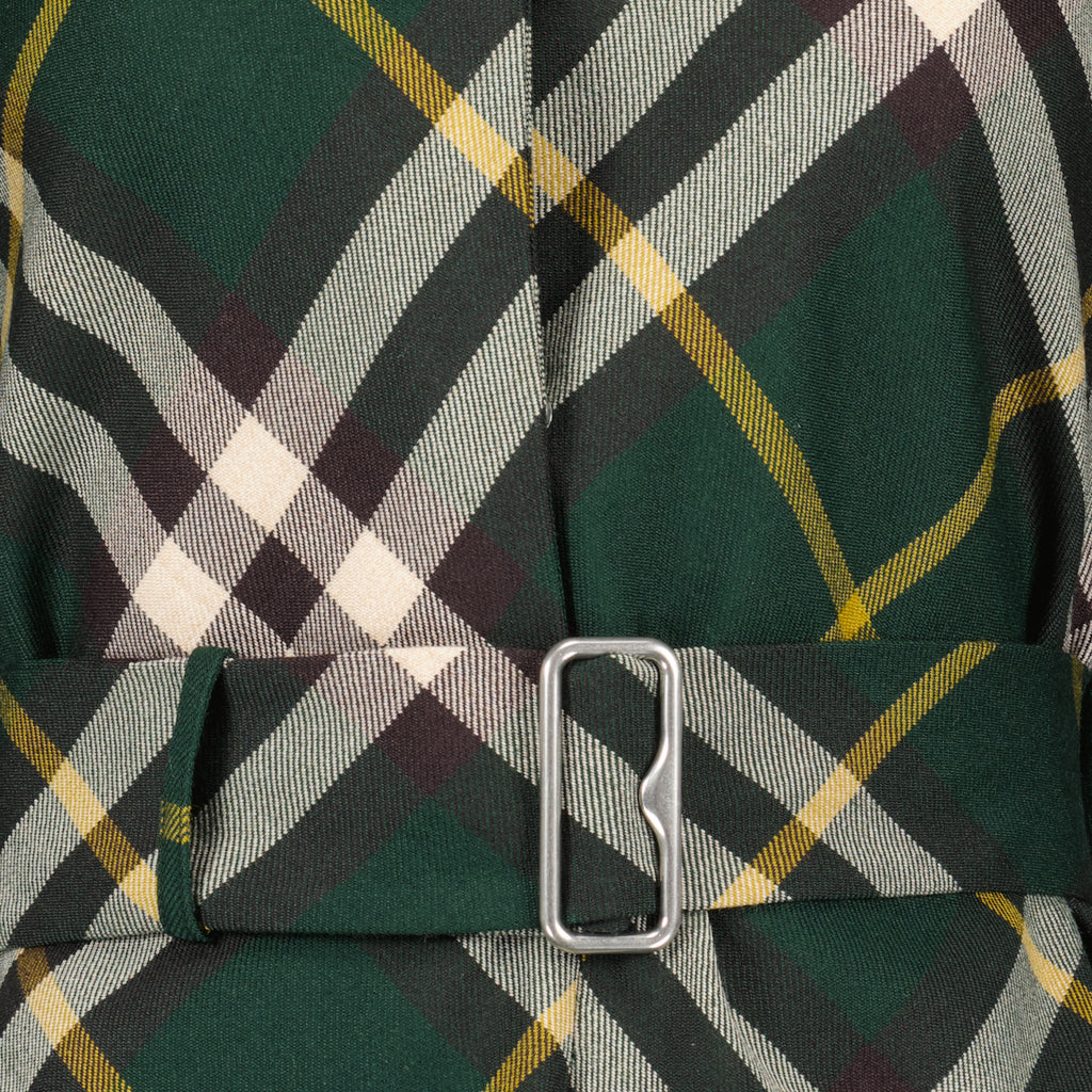 Vestidos Vestido de Lã às Riscas Burberry Verde Femme