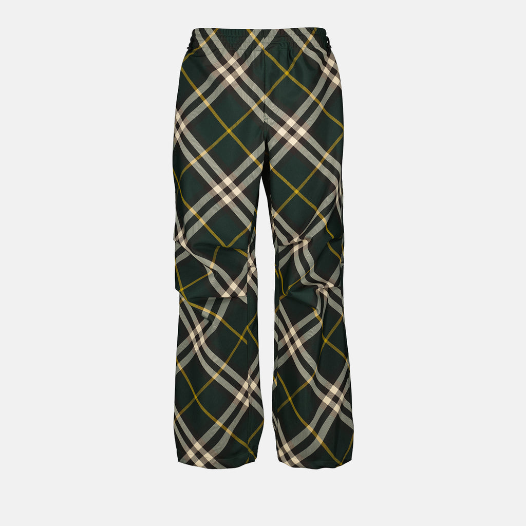 Calças Calças Às Riscas Burberry Verde Homme