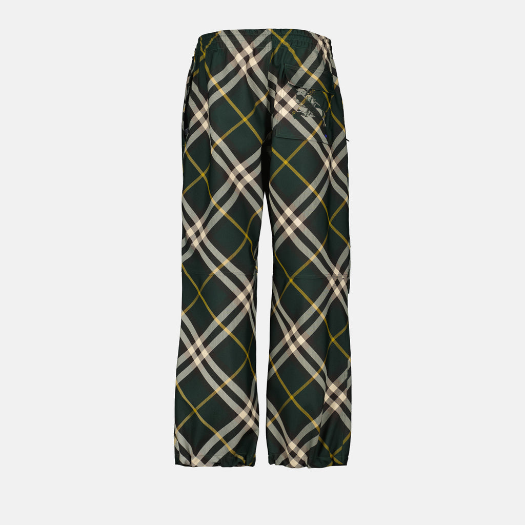 Calças Calças Às Riscas Burberry Verde Homme