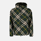 Jaquetas Corta-Vento Xadrez EKD Burberry Verde Homme