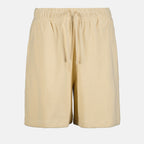 Shorts Calções de Algodão EKD Burberry Bege Homme