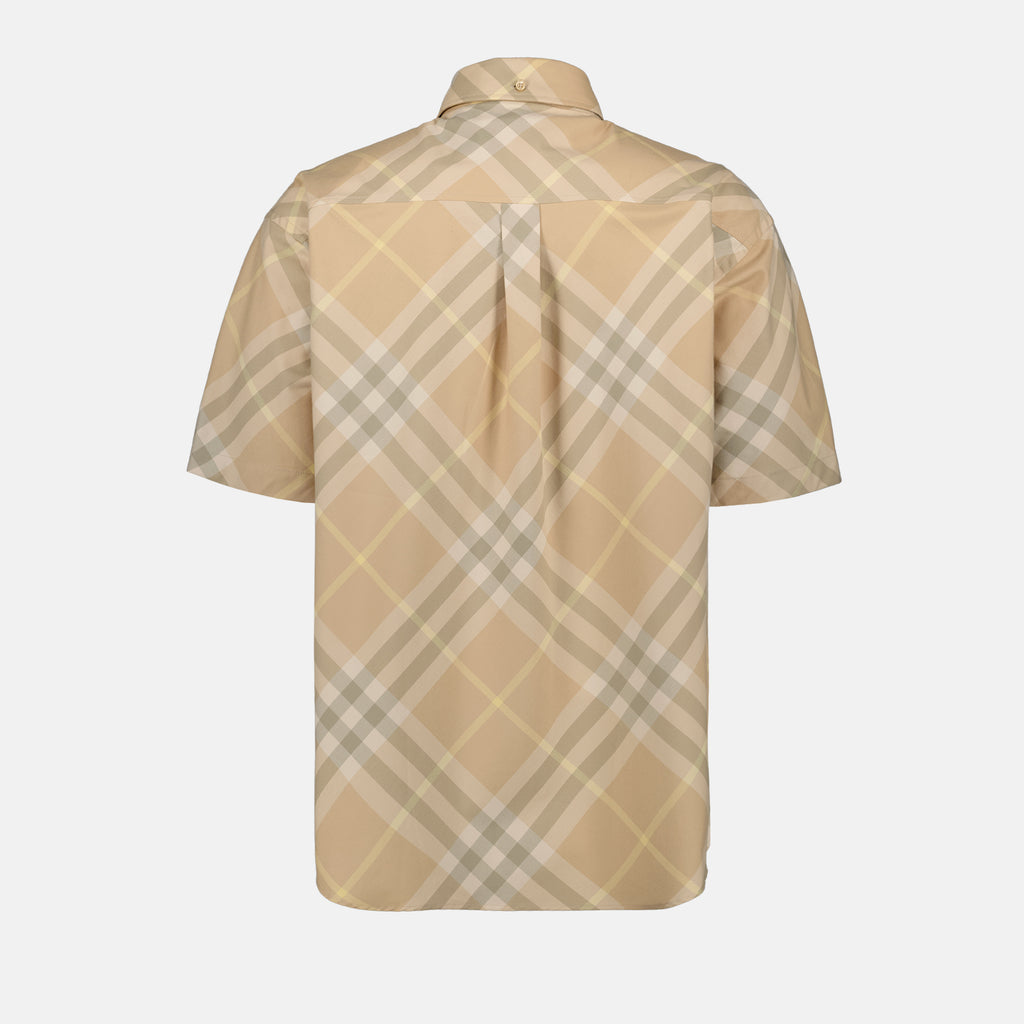 Camisas Camisa Xadrez Burberry Bege Homme