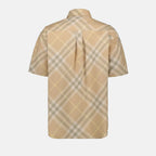 Camisas Camisa Xadrez Burberry Bege Homme