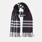 Écharpes, foulards et gants Écharpe en cachemire Burberry Bleu Unisexe