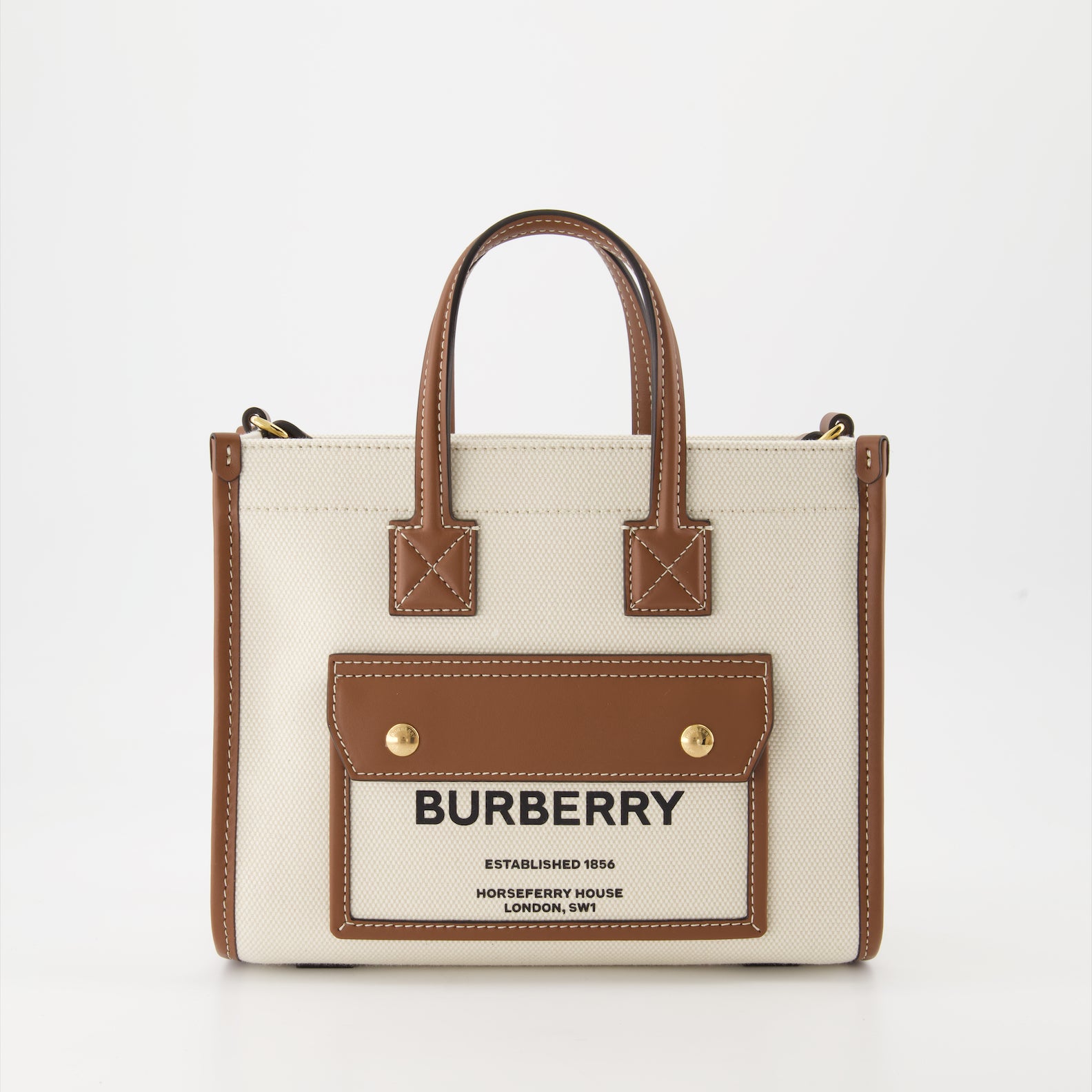 토트백 Petit cabas Freya Burberry 베이지 Femme
