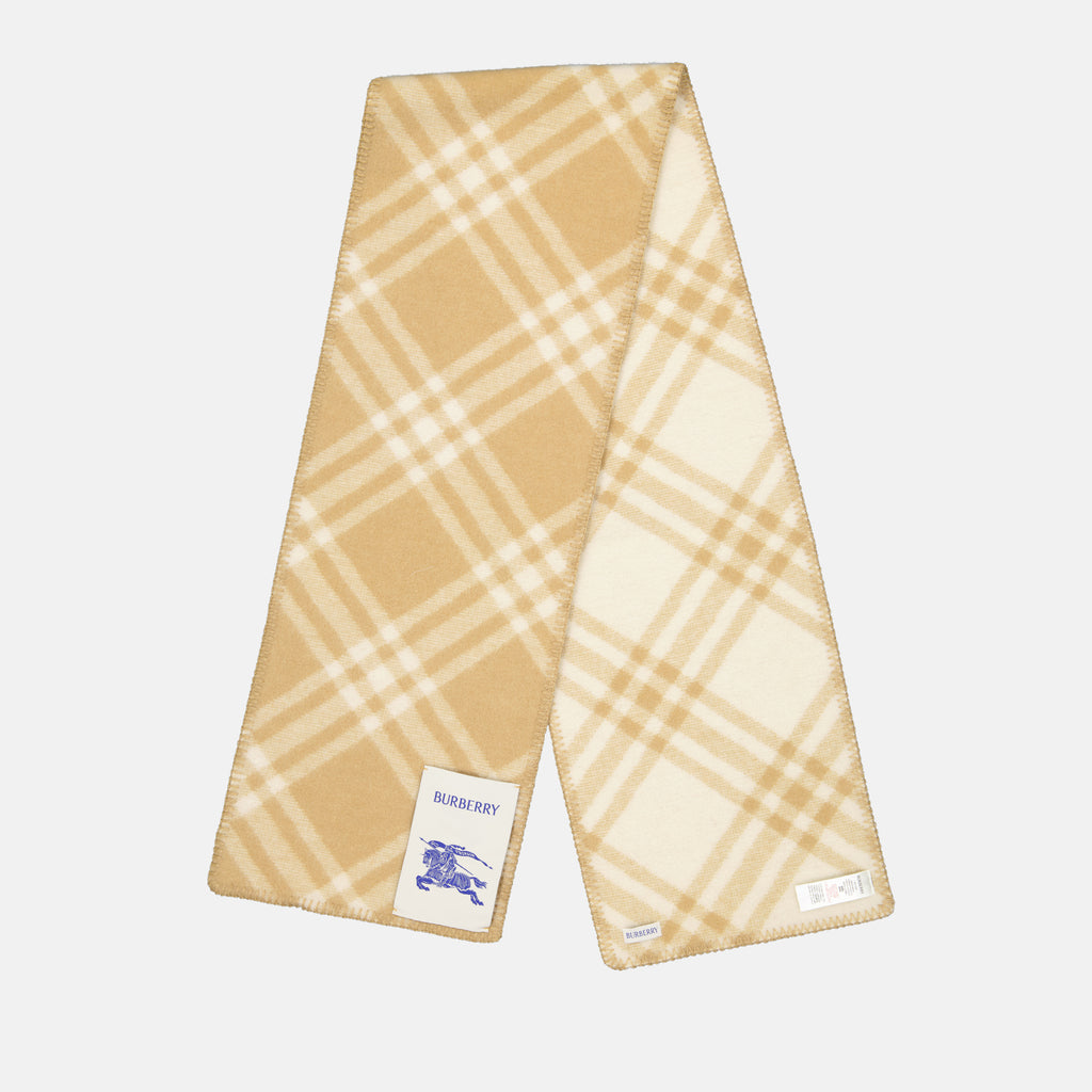Écharpes, foulards et gants Écharpe à carreaux Burberry Beige Unisexe