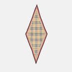 Écharpes, foulards et gants Foulard en soie à carreaux Burberry Beige Femme