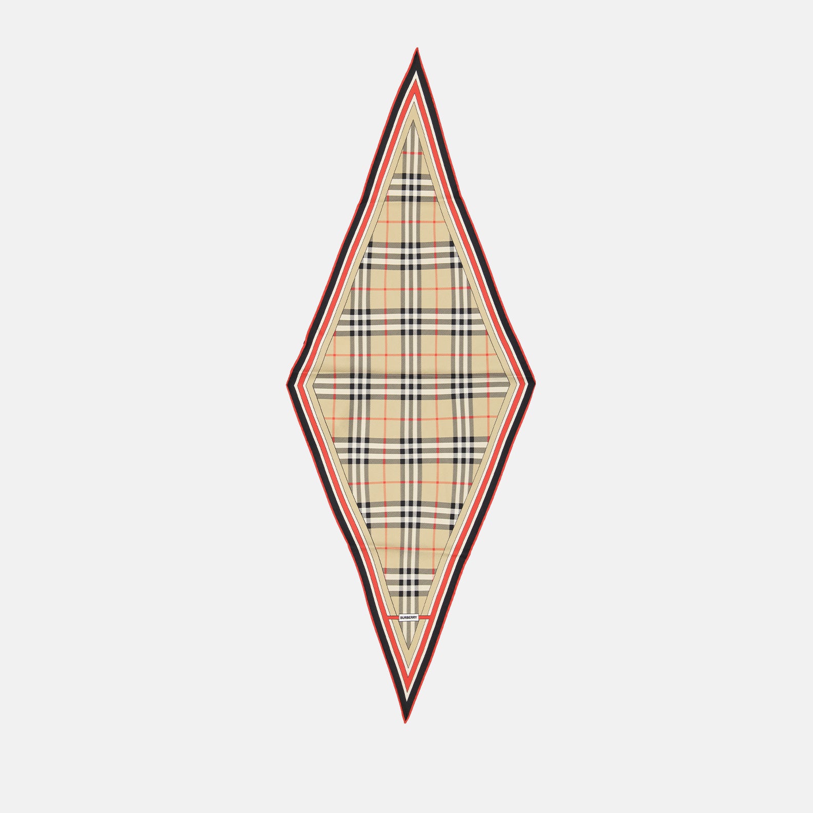 Écharpes, foulards et gants Foulard en soie à carreaux Burberry Beige Femme