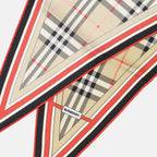 Écharpes, foulards et gants Foulard en soie à carreaux Burberry Beige Femme