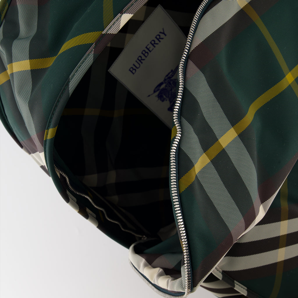 Zaini Sac à dos Bouclier à carreaux Burberry Verde Homme