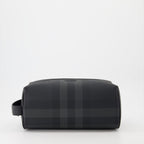 Taschen Trousse de toilette à carreaux Burberry Grau Homme