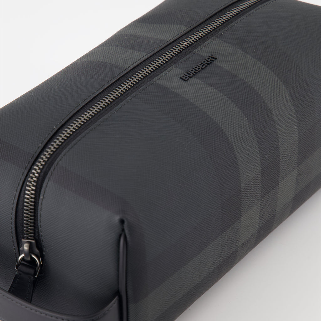 Taschen Trousse de toilette à carreaux Burberry Grau Homme