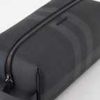 Taschen Trousse de toilette à carreaux Burberry Grau Homme