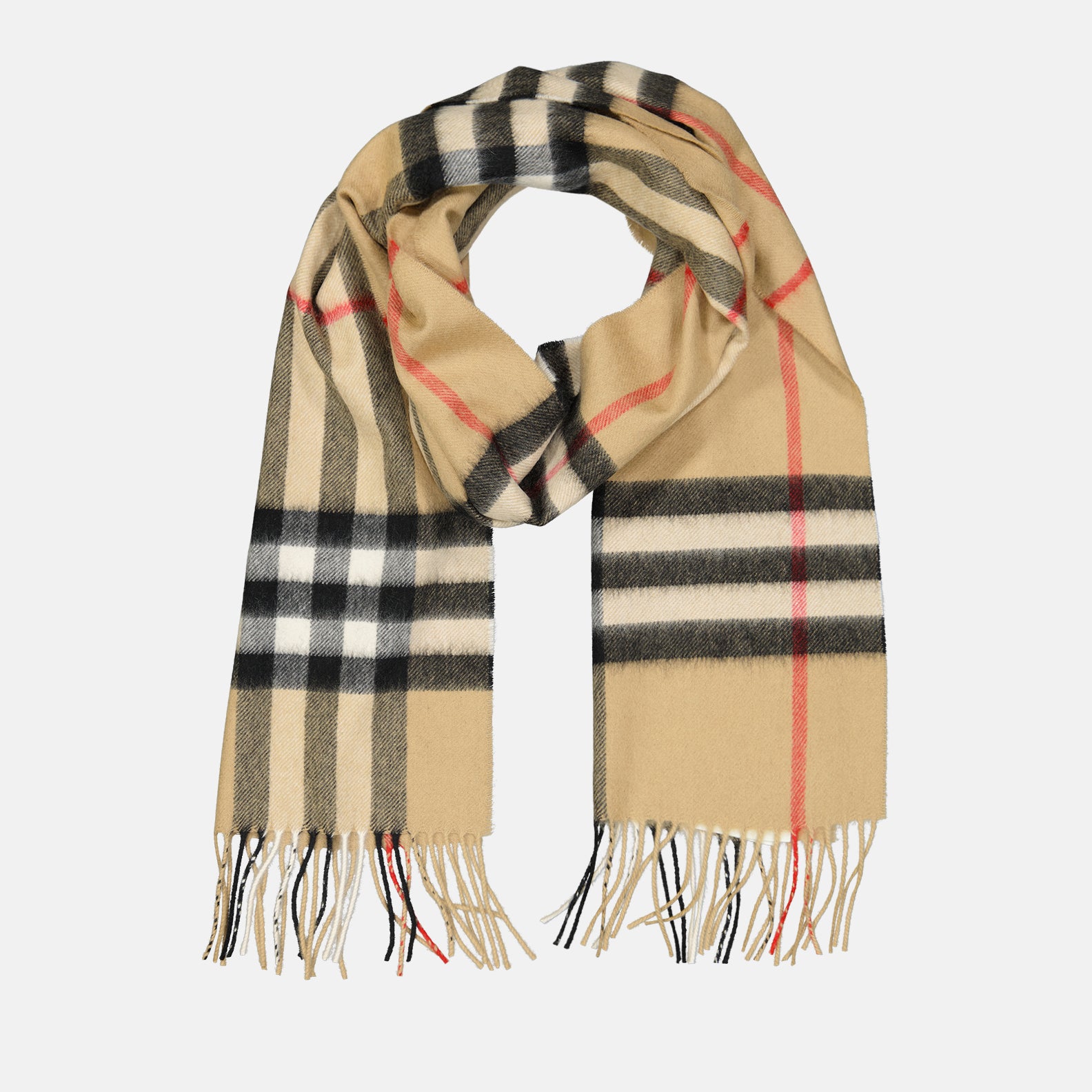 Écharpes, foulards et gants Écharpe en cachemire Burberry Beige Unisexe