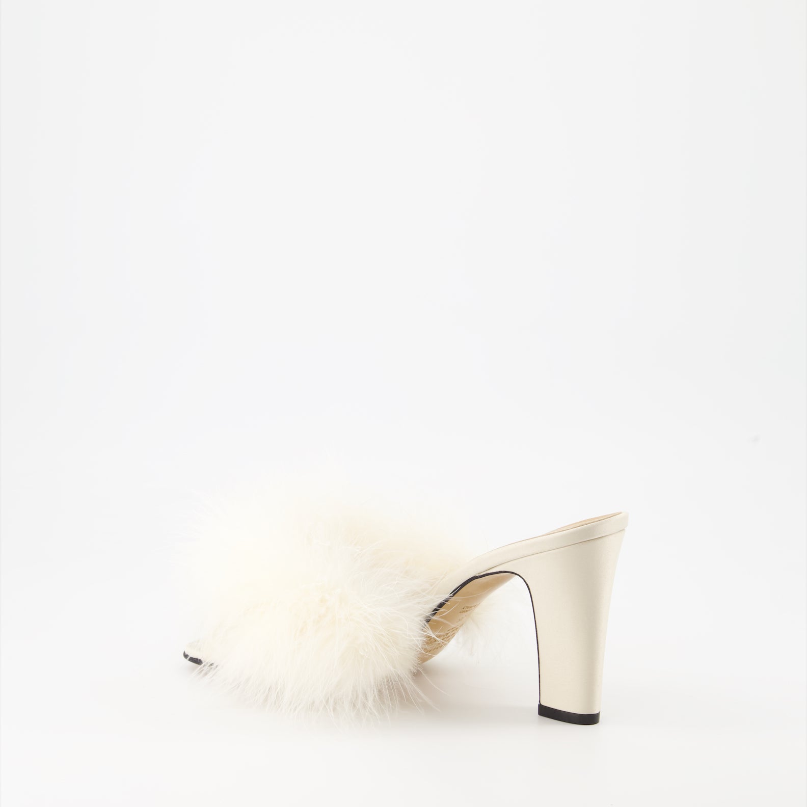Chaussures ouvertes Mules à plumes Maison Margiela Blanc Femme