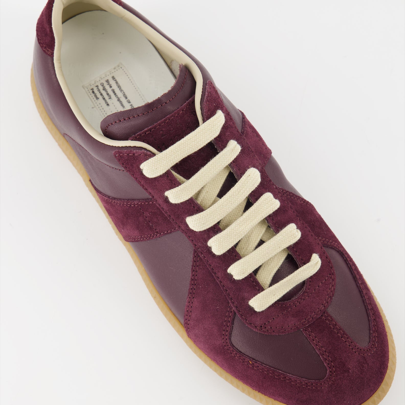 Baskets Baskets Replica Maison Margiela Bordeaux Femme