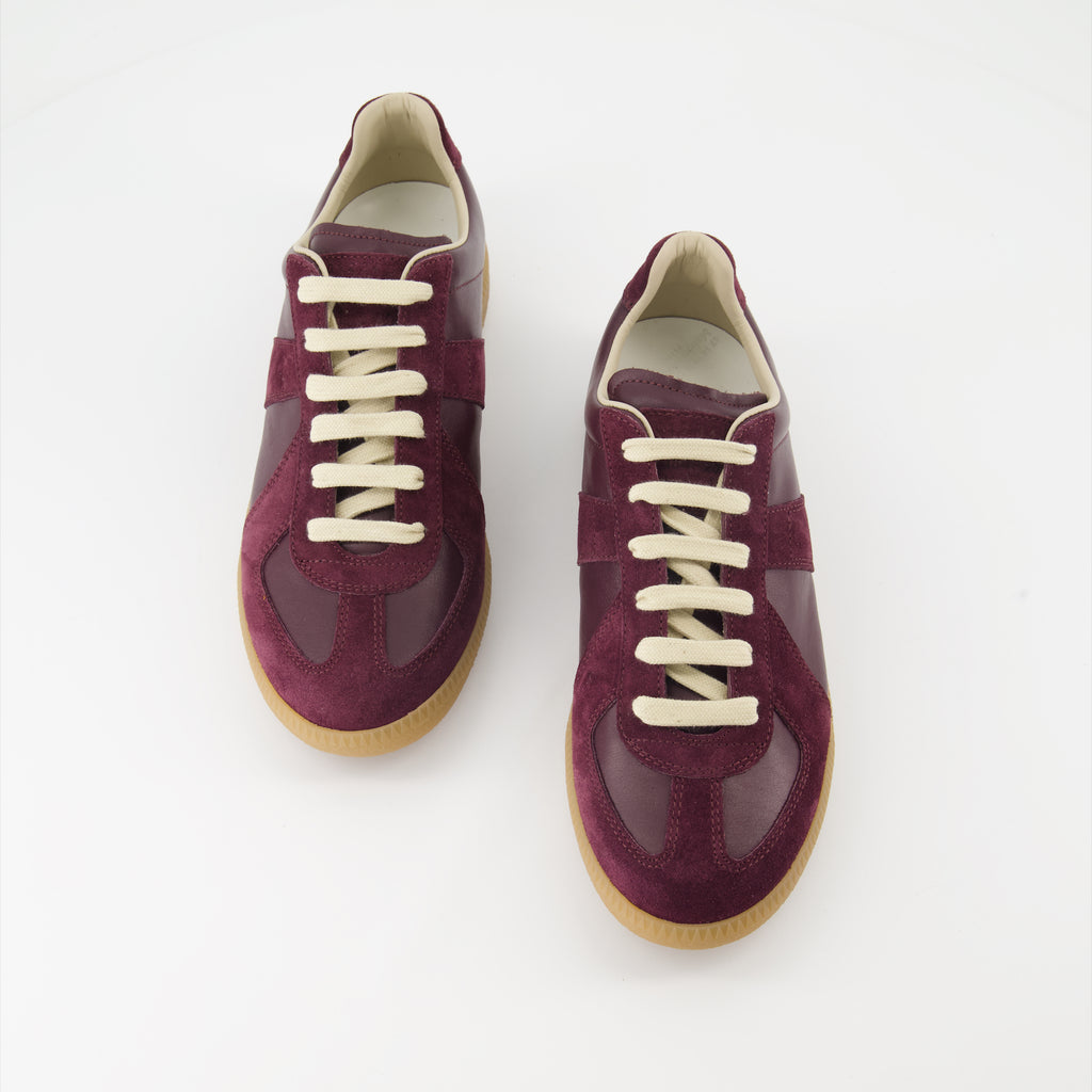 Baskets Baskets Replica Maison Margiela Bordeaux Femme