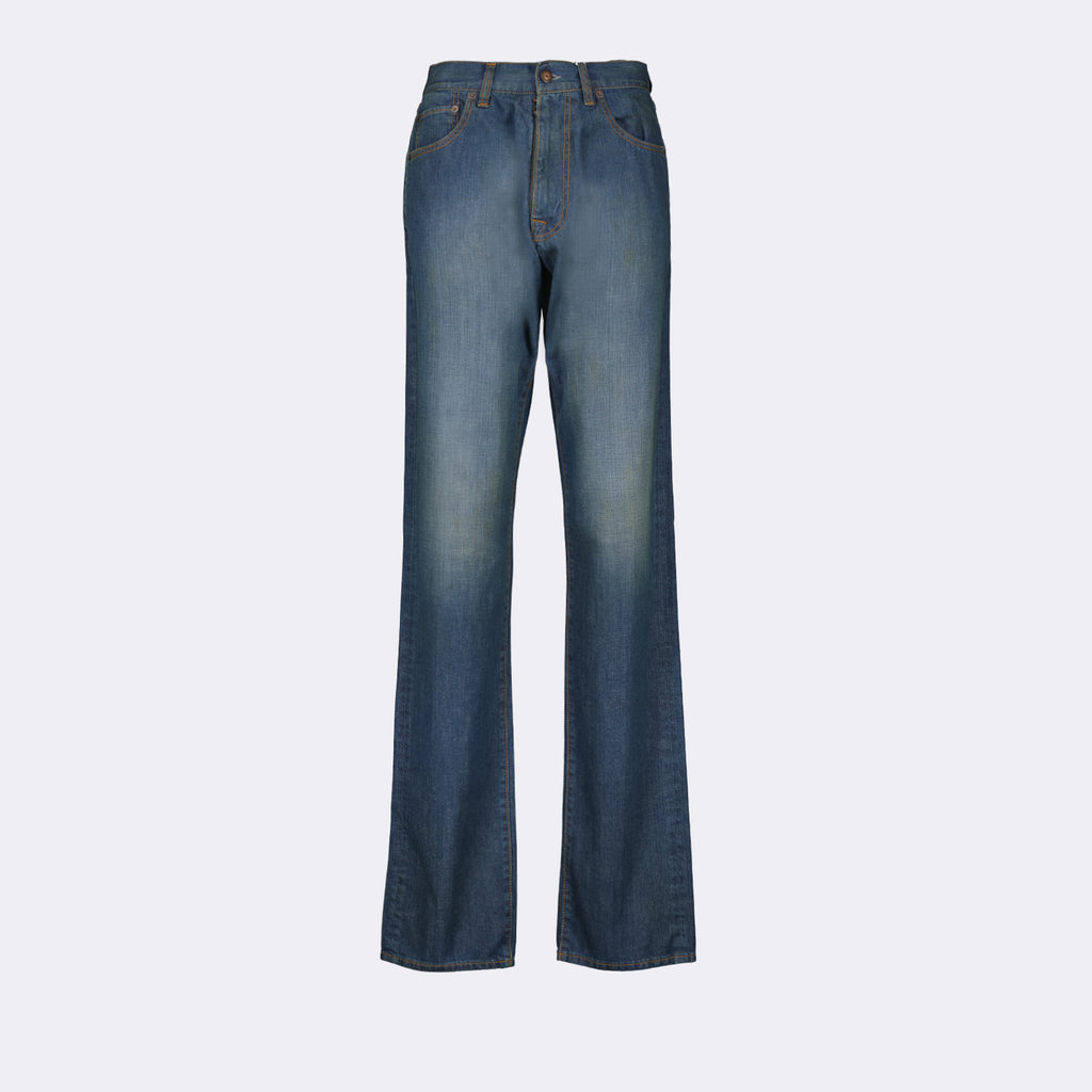 Pantalons Jean droit Maison Margiela Bleu Femme