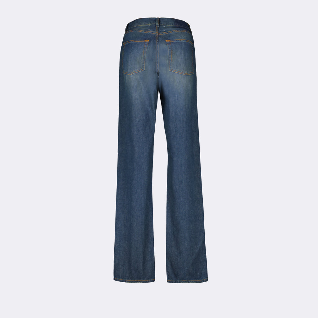 Pantalons Jean droit Maison Margiela Bleu Femme