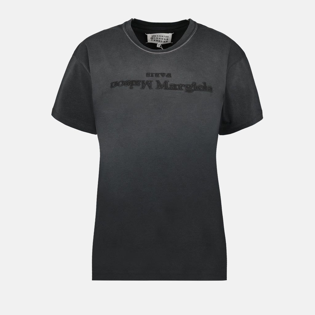 Tシャツ リバースロゴTシャツ Maison Margiela グレー 女性