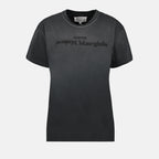 Tシャツ リバースロゴTシャツ Maison Margiela グレー 女性