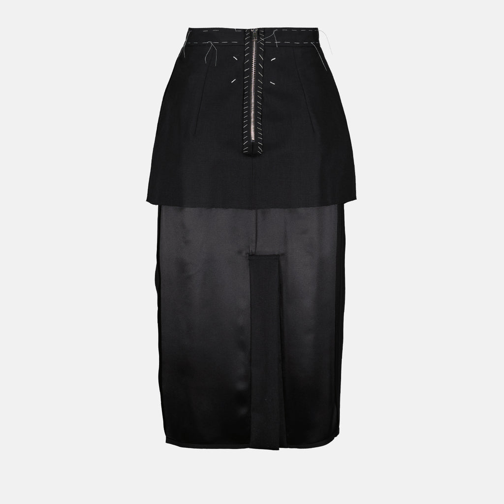 Jupes Jupe Work-in-Progress Maison Margiela Noir Femme