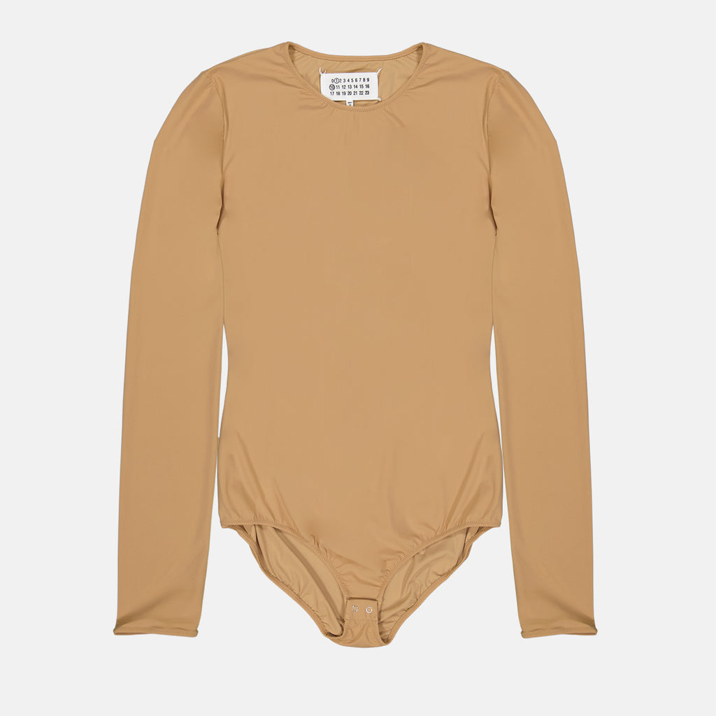 Tops Long sleeve bodysuit Maison Margiela Beige Women