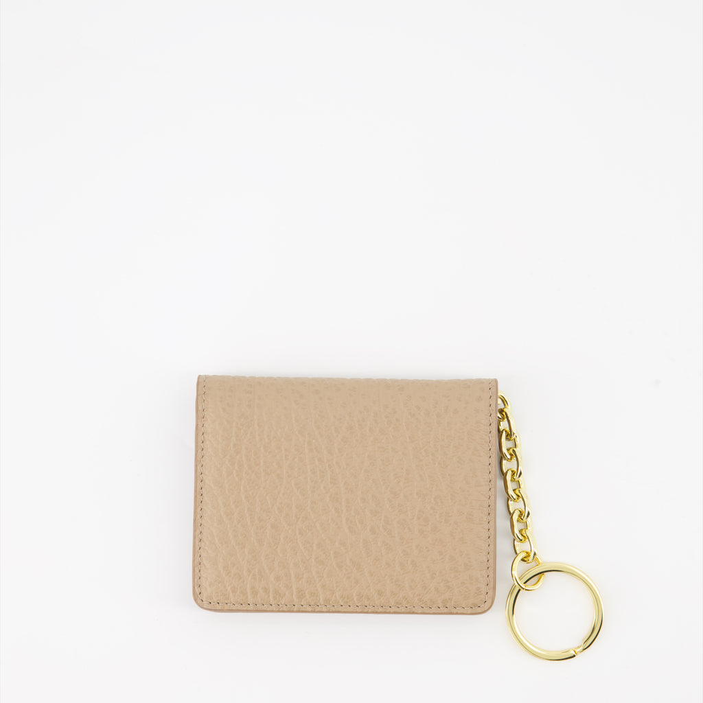 Kleine lederwaren Portemonnaie Four Stitches Maison Margiela Beige Unisex