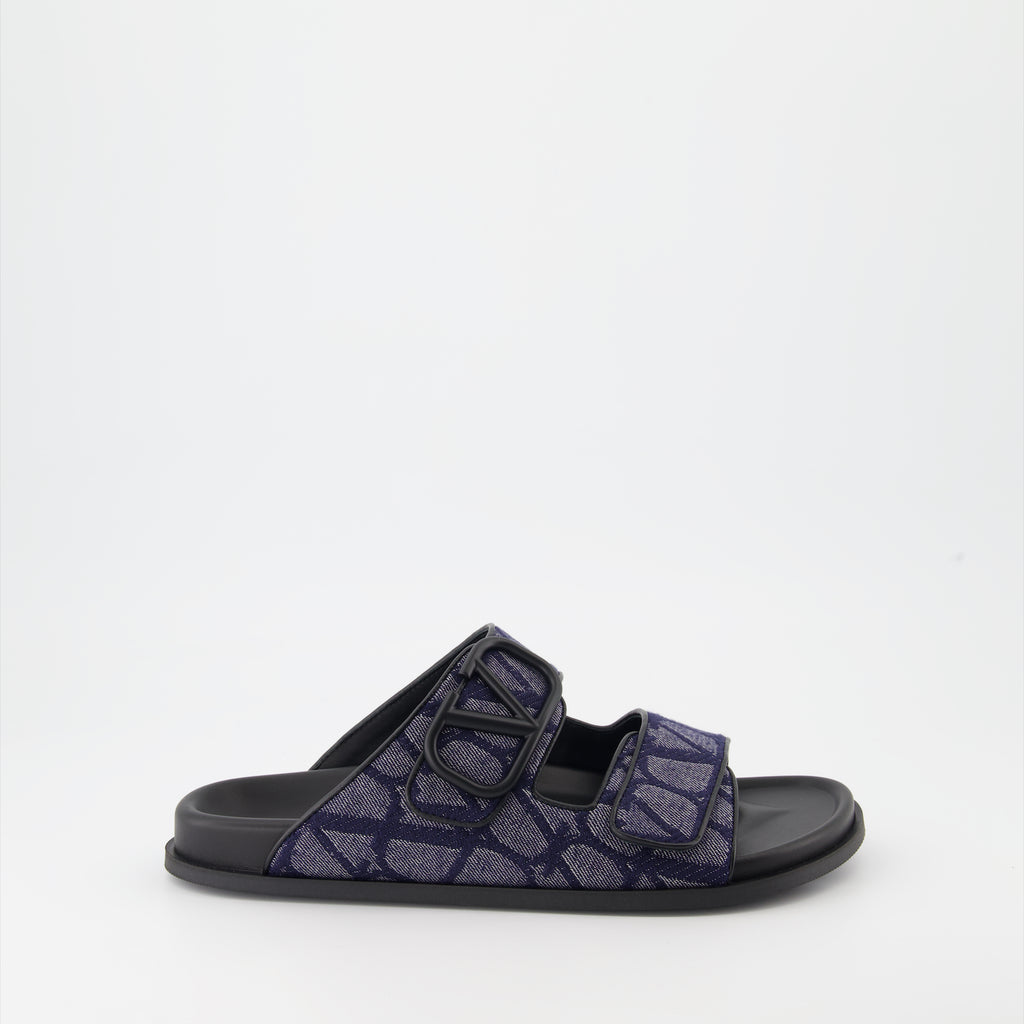 Chaussures ouvertes Sandales VLogo Valentino Garavani Bleu foncé Homme