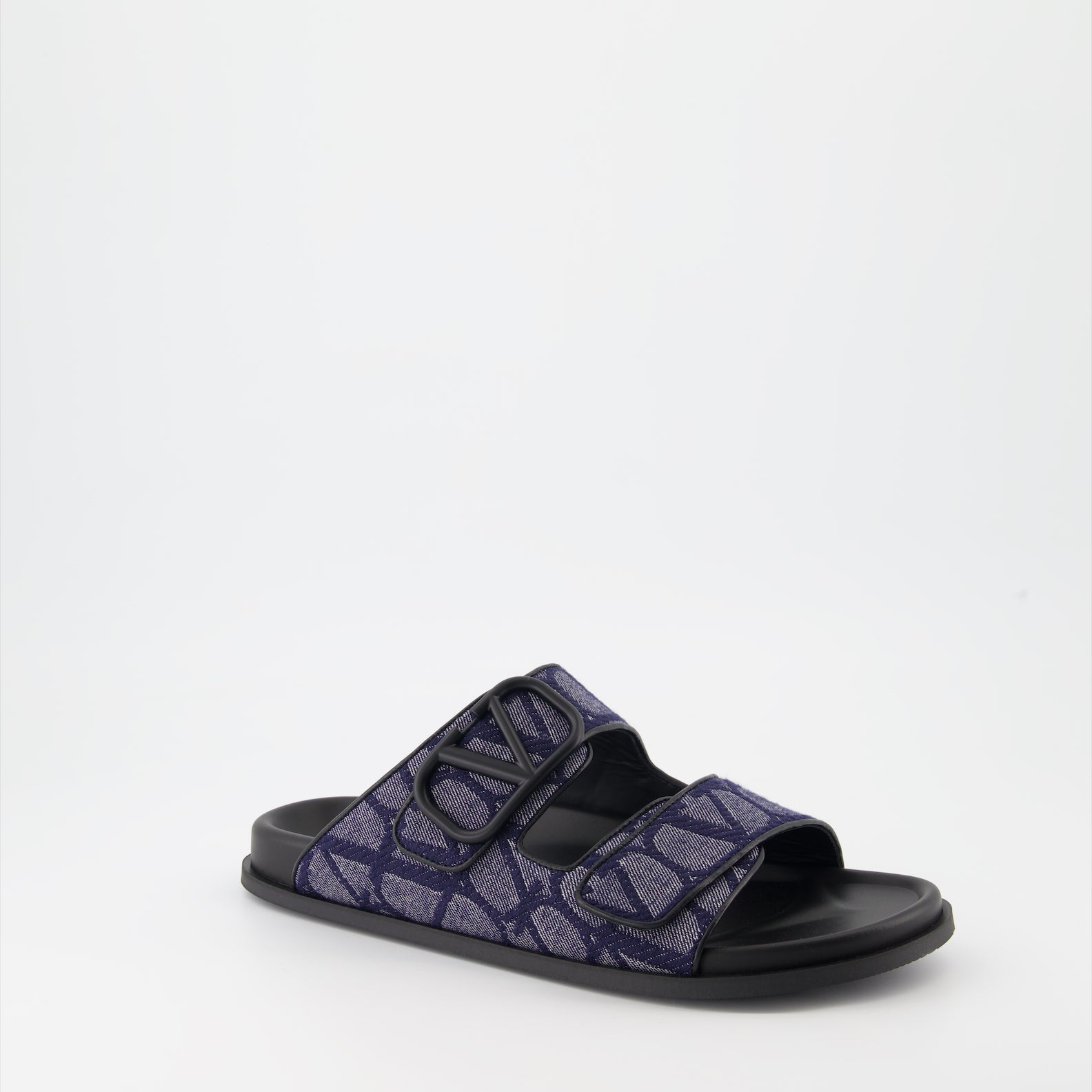 Chaussures ouvertes Sandales VLogo Valentino Garavani Bleu foncé Homme
