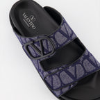 Chaussures ouvertes Sandales VLogo Valentino Garavani Bleu foncé Homme