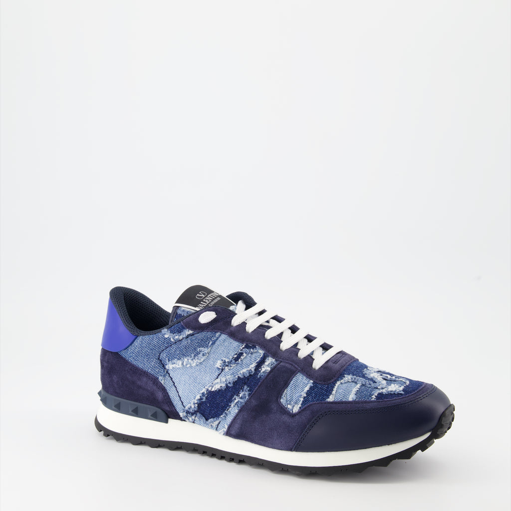 Baskets Baskets Rockrunner Valentino Garavani Bleu foncé Homme