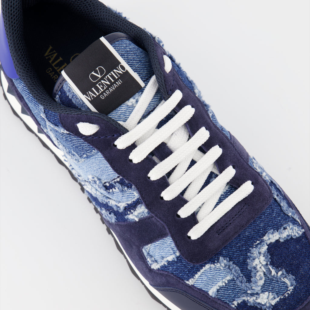 Baskets Baskets Rockrunner Valentino Garavani Bleu foncé Homme