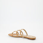 Chaussures ouvertes Mules Rockstud Valentino Garavani Marron Femme