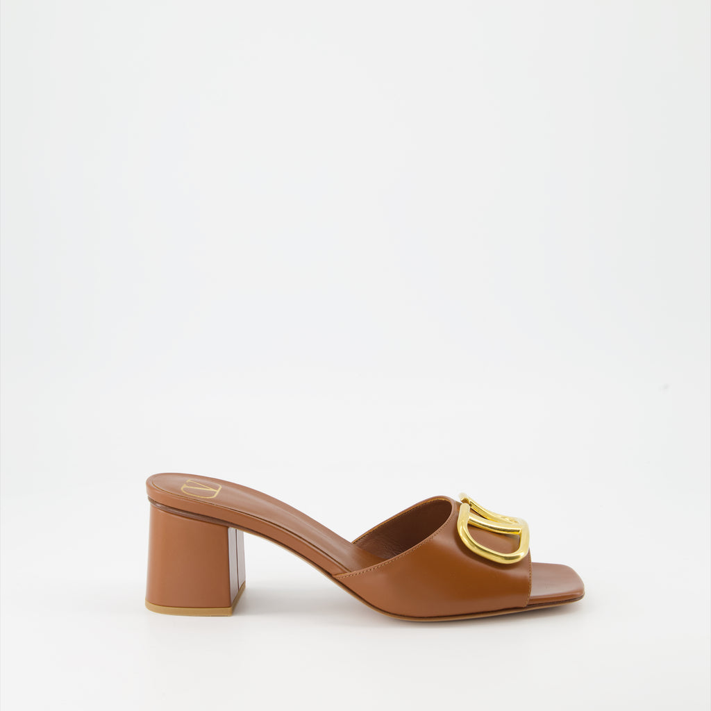 Offene schuhe Mules VLogo Valentino Garavani Braun Femme