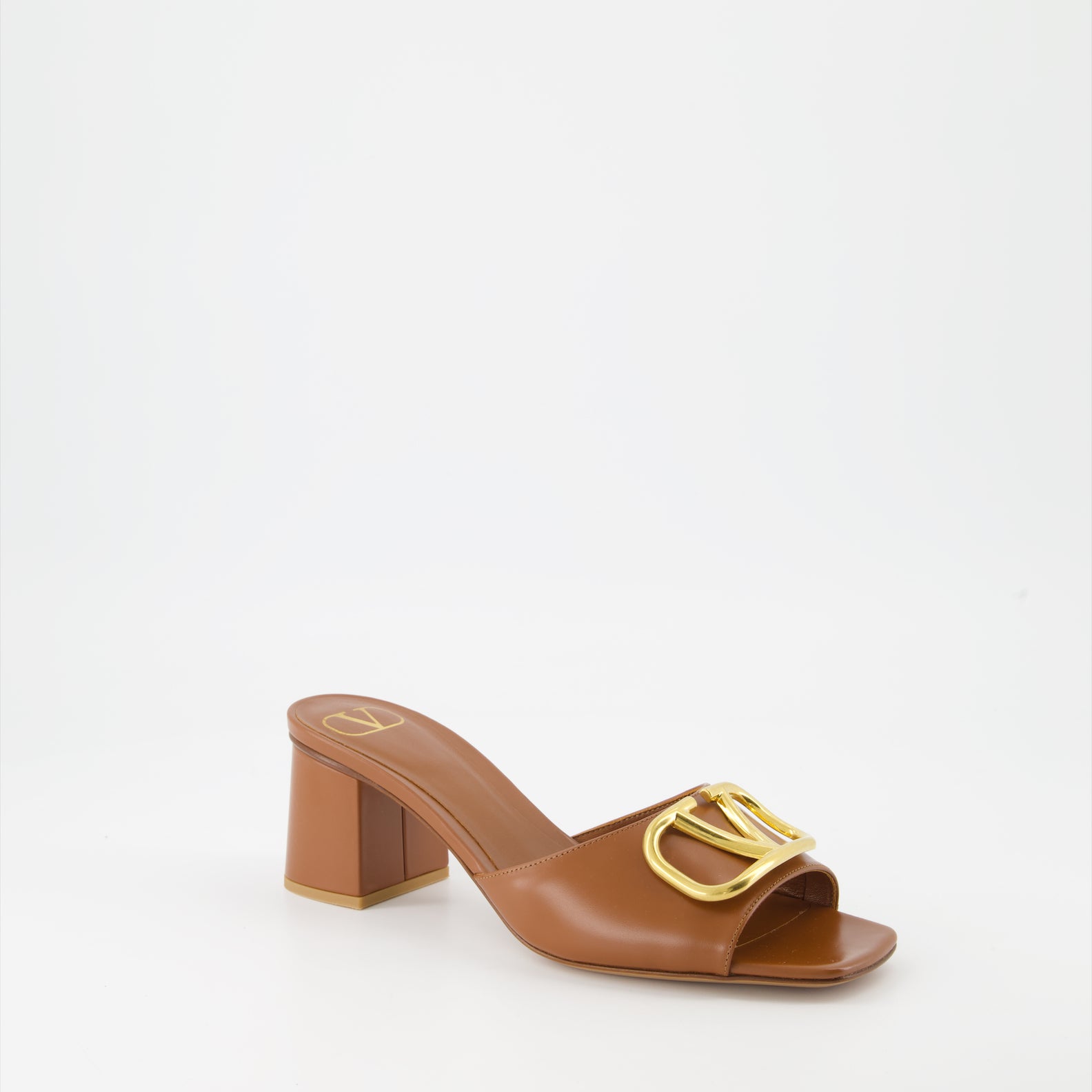 Zapatos abiertos Mules VLogo Valentino Garavani Marrón Femme