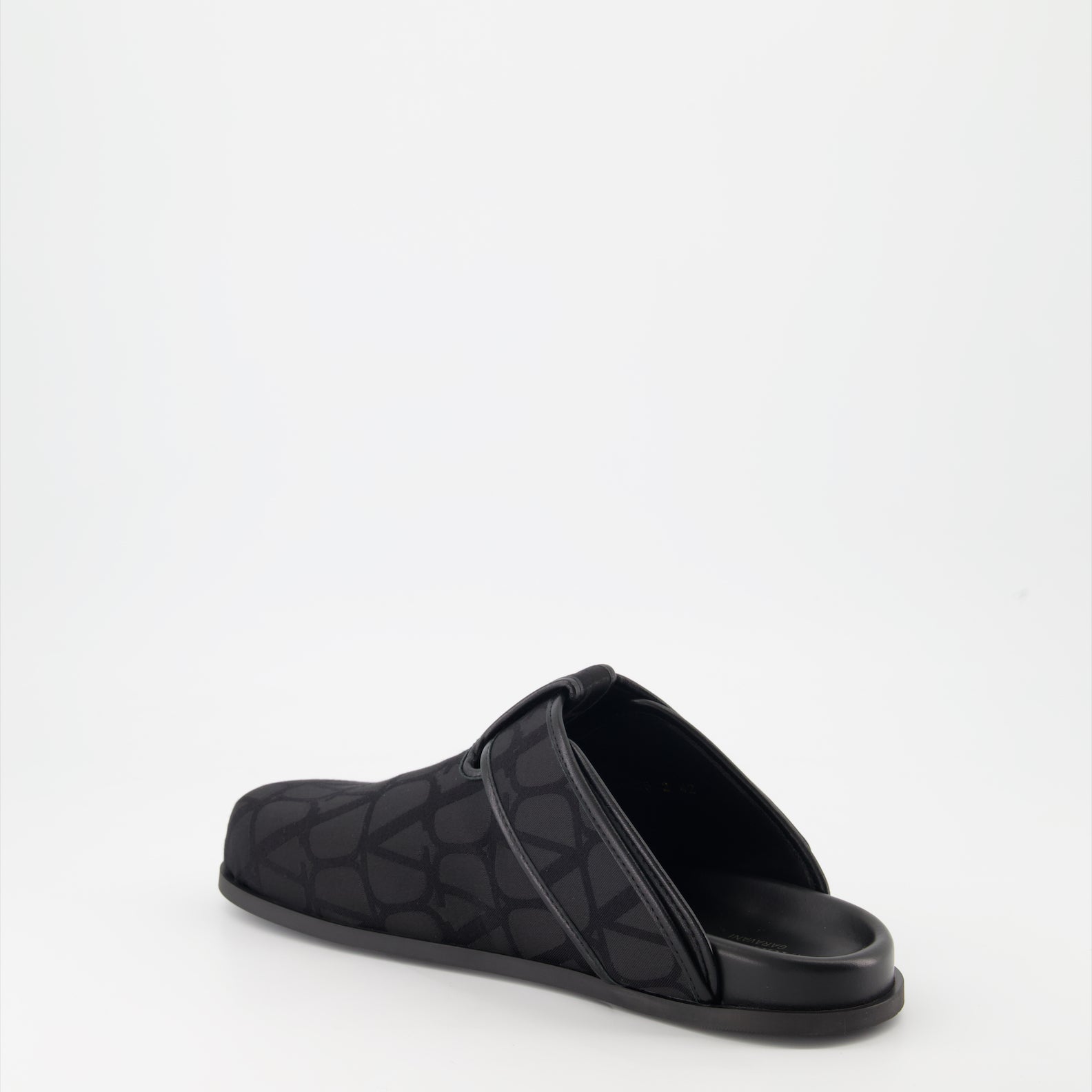 오픈 슈즈 모노그램 캔버스 클로그 Valentino Garavani 검은색 Homme
