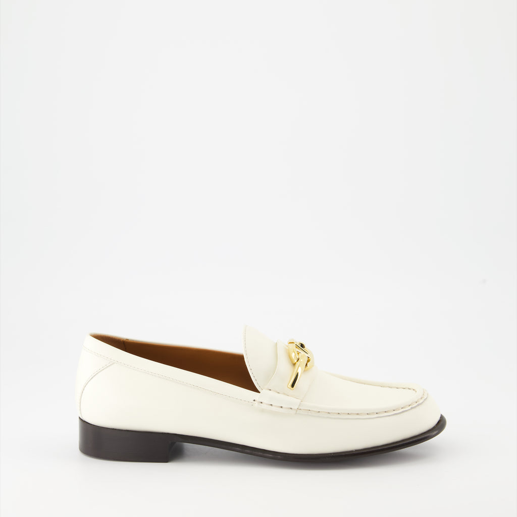 Mocassins Mocassins VLogo Signature en cuir lisse Valentino Garavani Blanc Femme